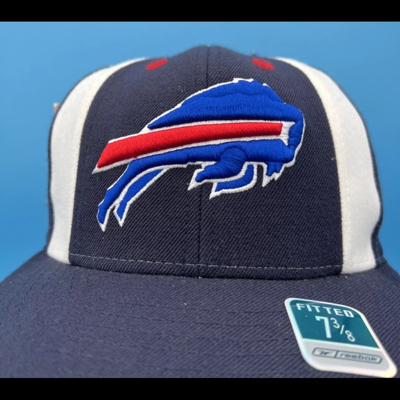 Buffalo Bills Reebok NFL On-Field Retro Style Men's Fitted Cap Hat - Size: 7 3/8 - Picture 3 of 10